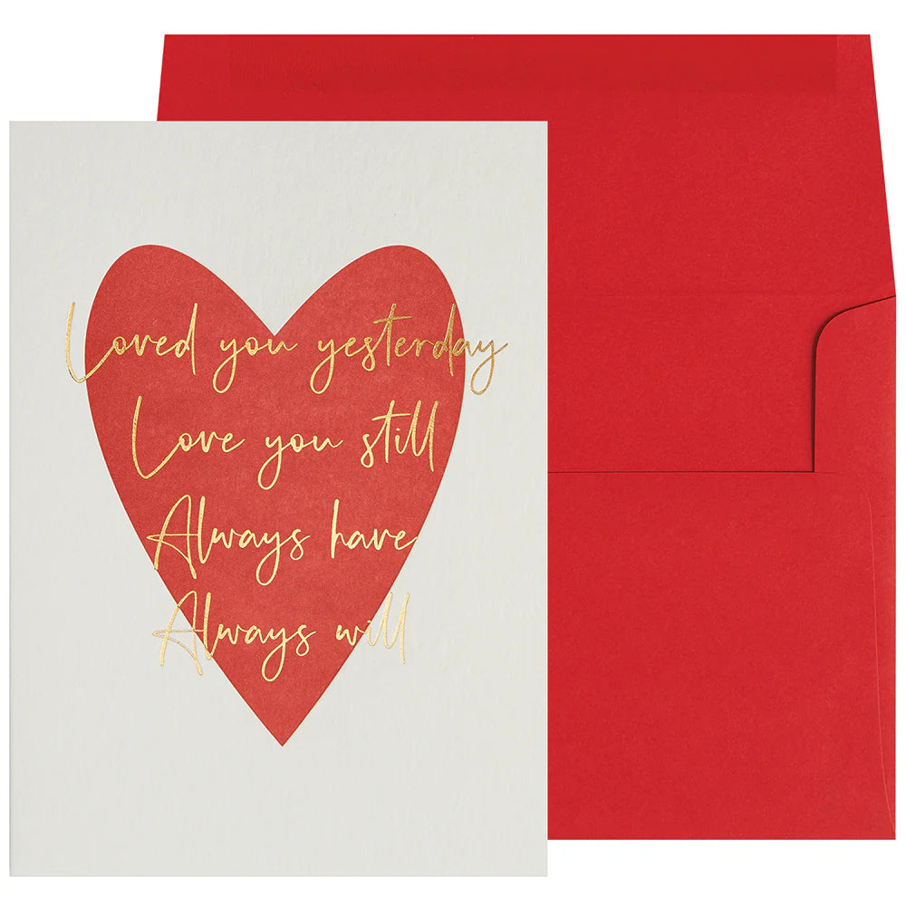 Love you yesterday, Love you still Valentines Card