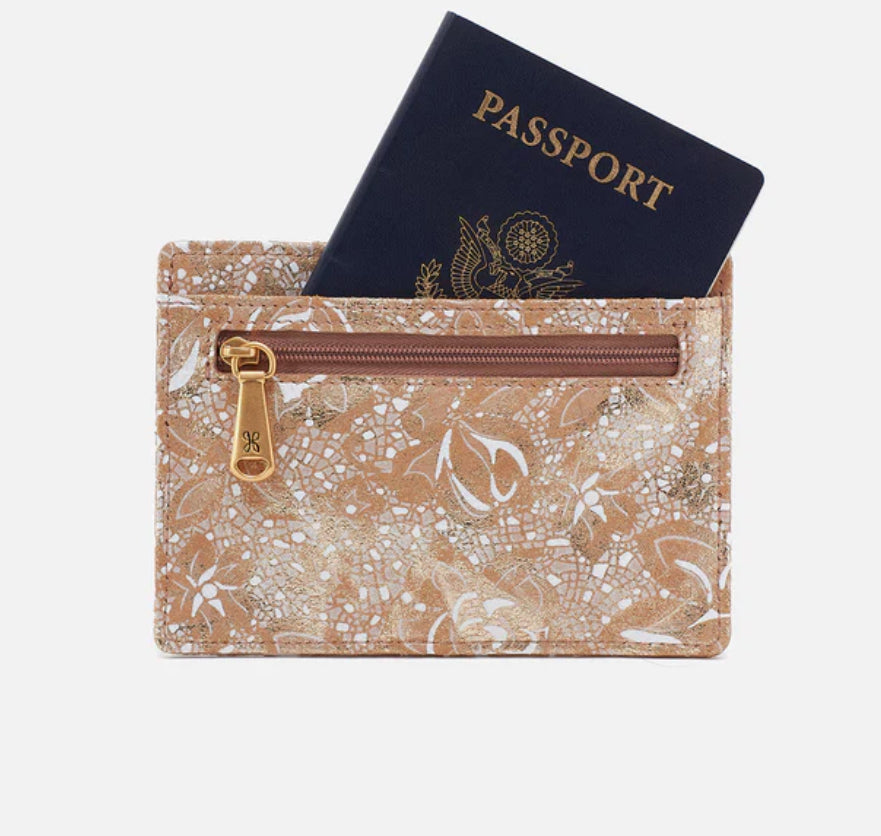 Euro Slide Card Case - Gilded Petals