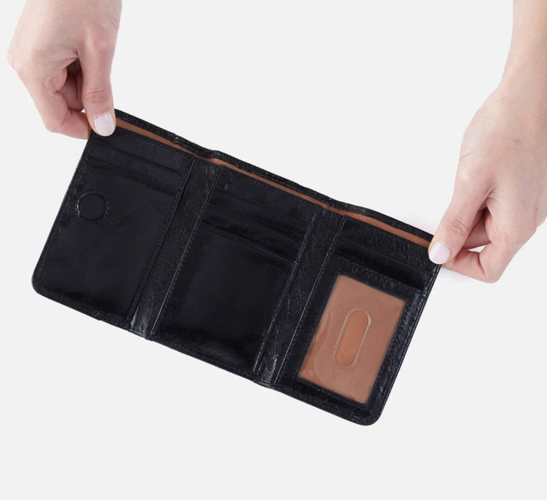 Jill Trifold Wallet - Black