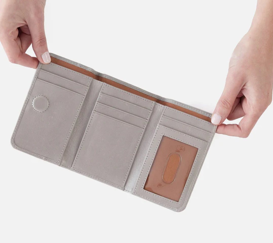 Jill Trifold Wallet - Light Grey