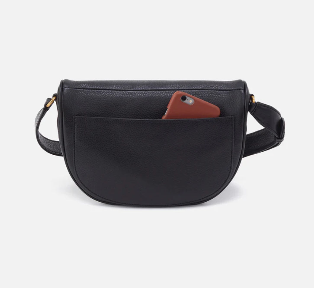 Juno Belt Bag - Black with Whipstitch