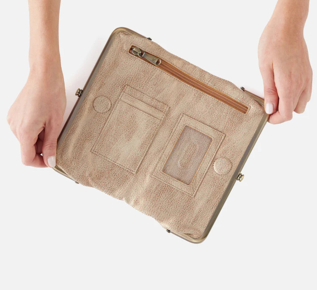 Lauren Clutch Wallet - Gold Leaf