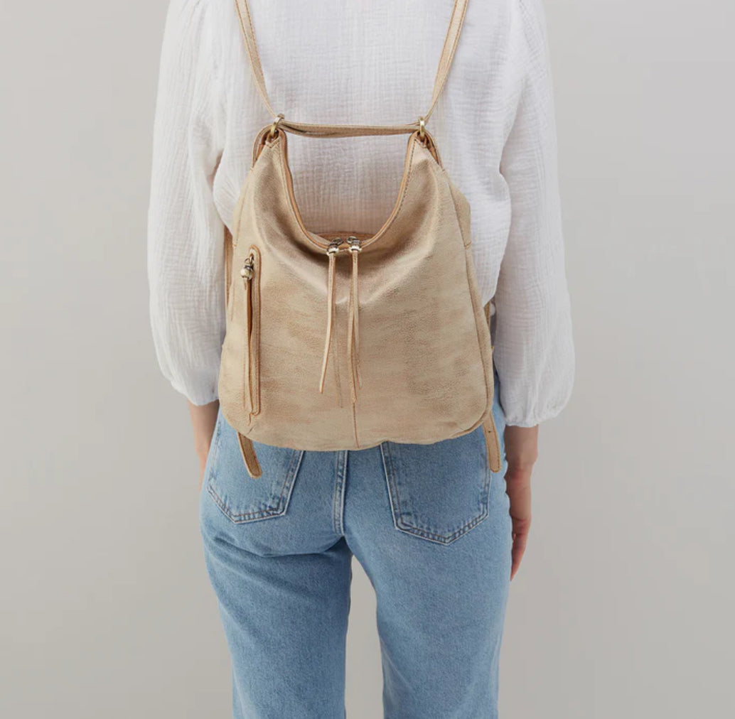 Merrin Convertible Backpack - Gold Leaf
