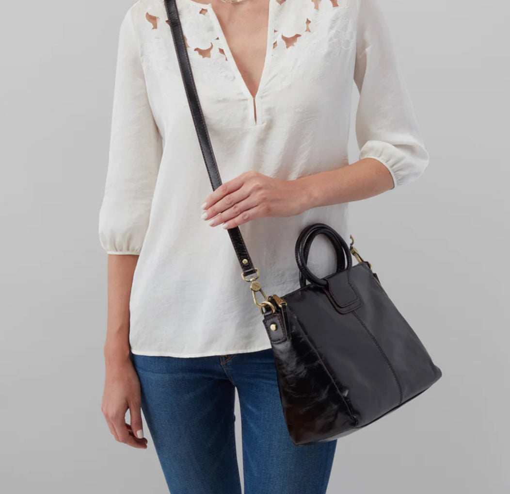 Sheila Medium Satchel - Black