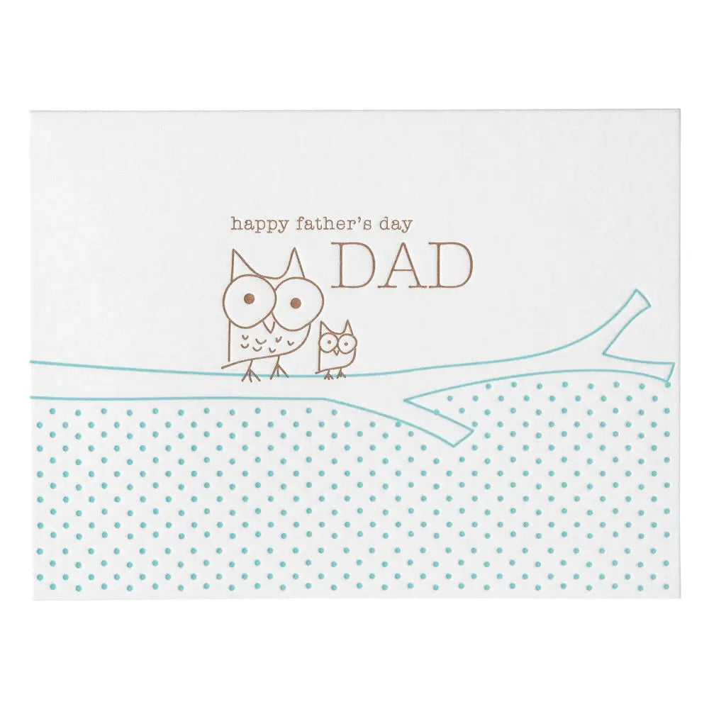 Owl And Kid Fathers Day Card