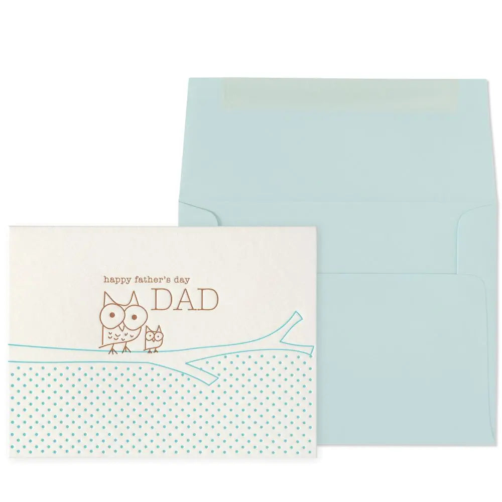 Owl And Kid Fathers Day Card