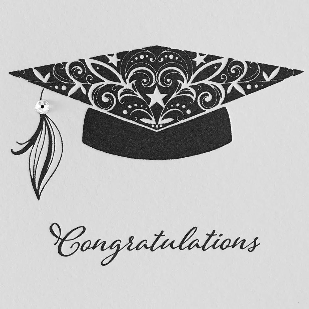 Femme Grad Hat Graduation Card