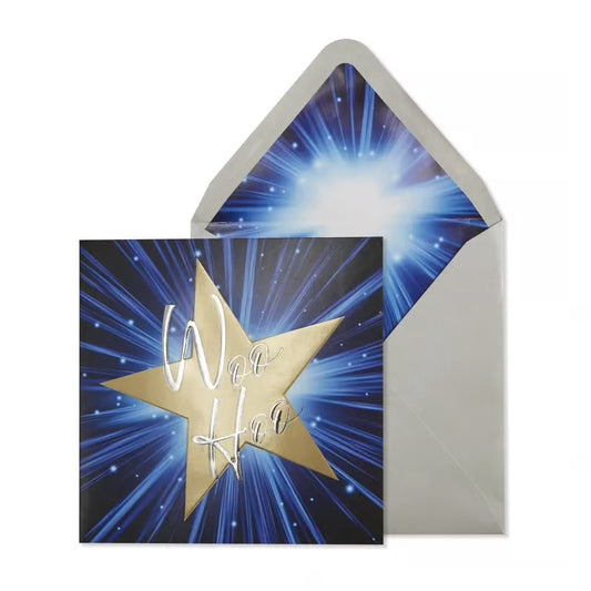 Grad Star And Lettering Graduation Card