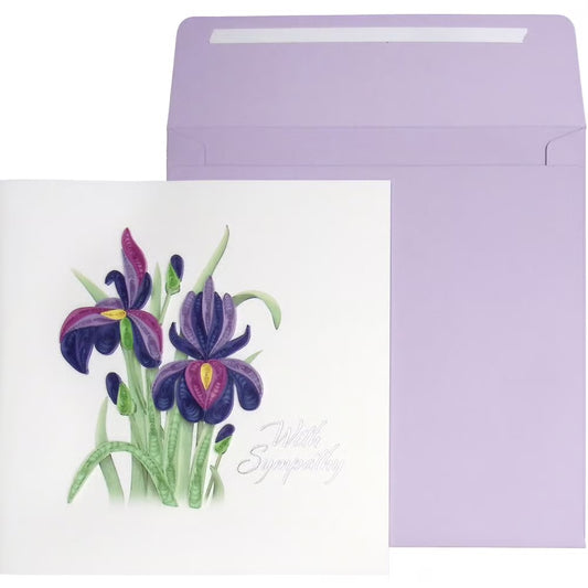 Iris Sympathy Card