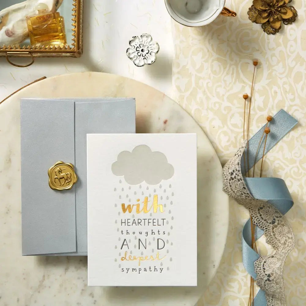 Raindrop Sympathy Card