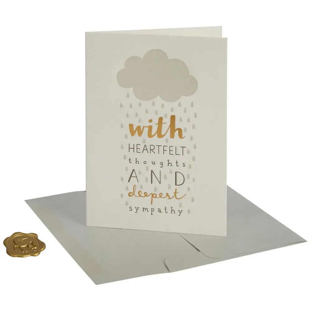 Raindrop Sympathy Card