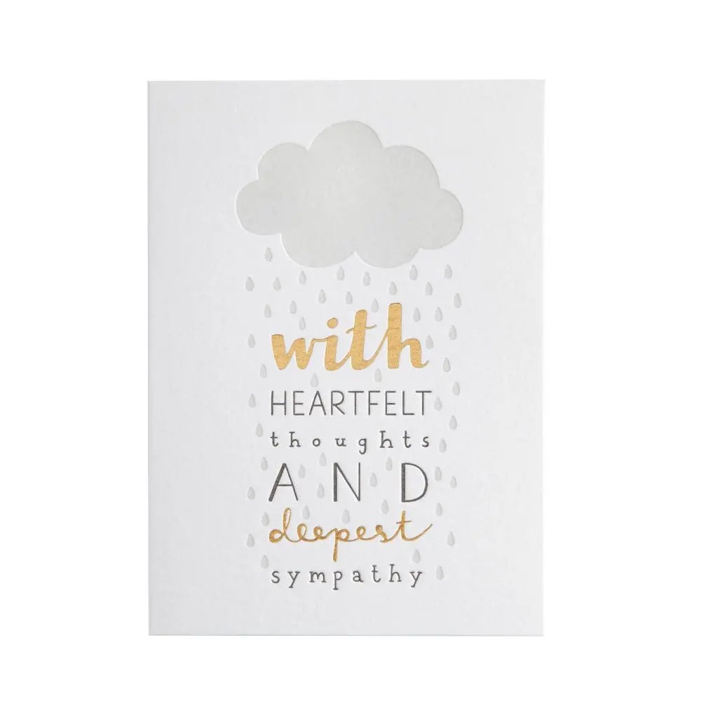 Raindrop Sympathy Card