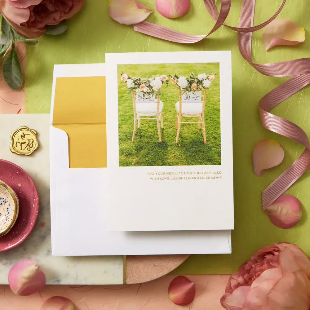 Chairs Congratulations Wedding Card