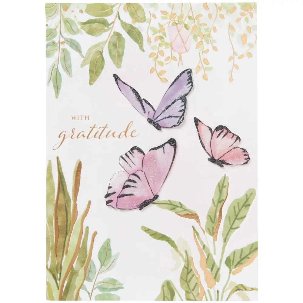 Garden Butterflies Thank You Card