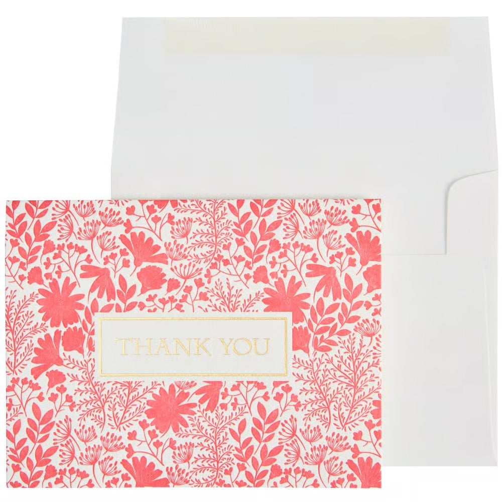 Letter Press Thank You Boxed Notes