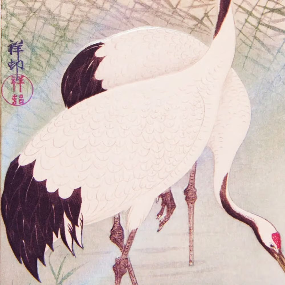Two Cranes Anniversary Card