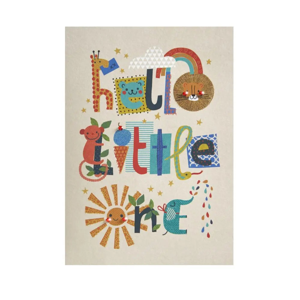 Collage Boy Baby Congrats Card