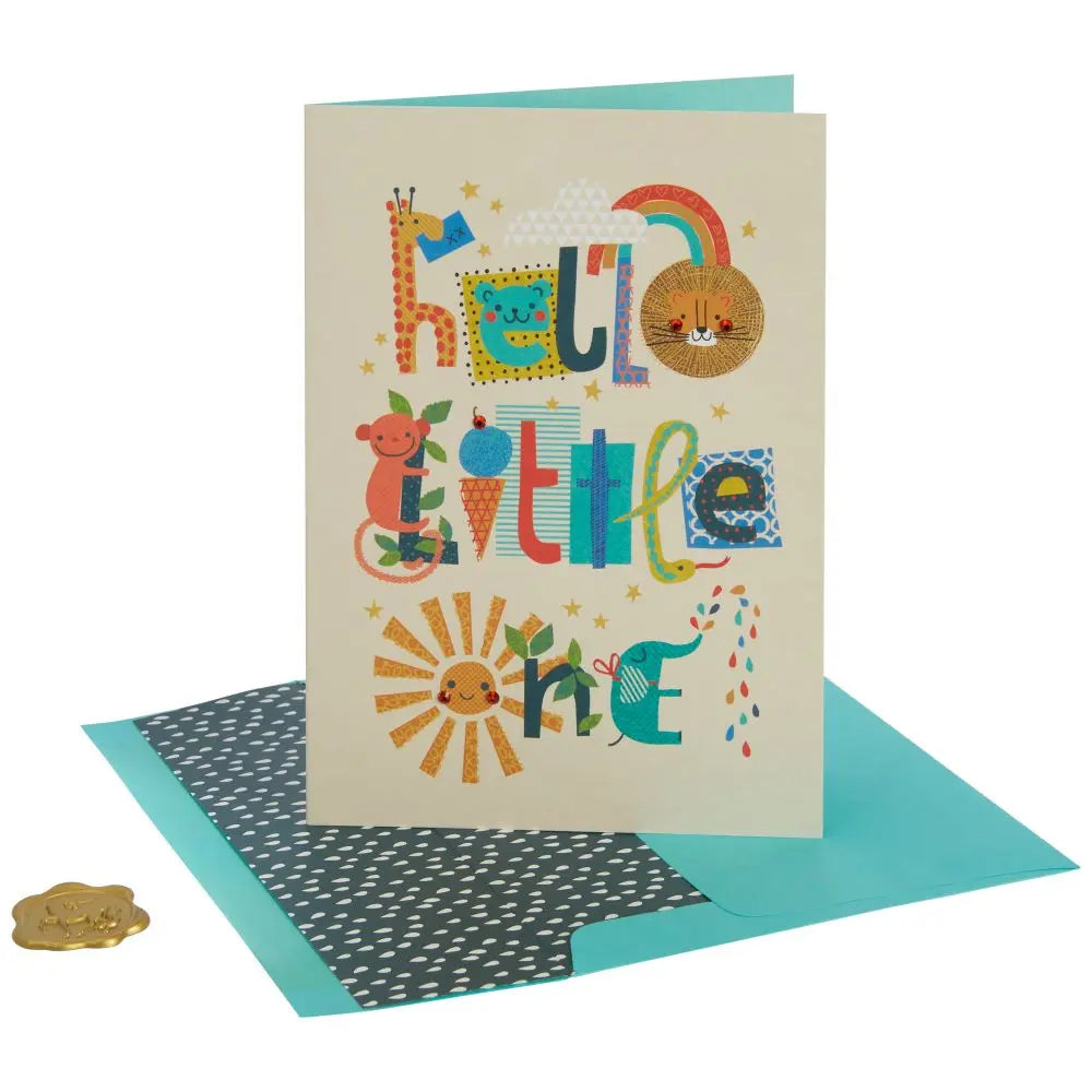 Collage Boy Baby Congrats Card