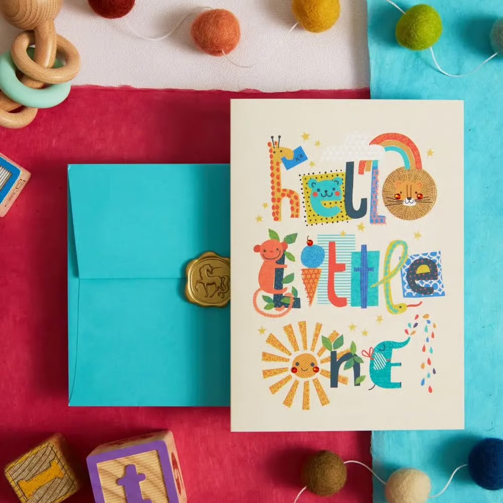 Collage Boy Baby Congrats Card