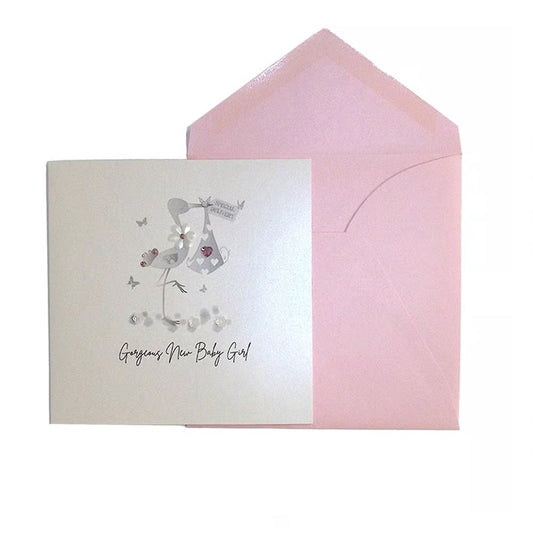 Gorgeous Girl Baby Congrats Card