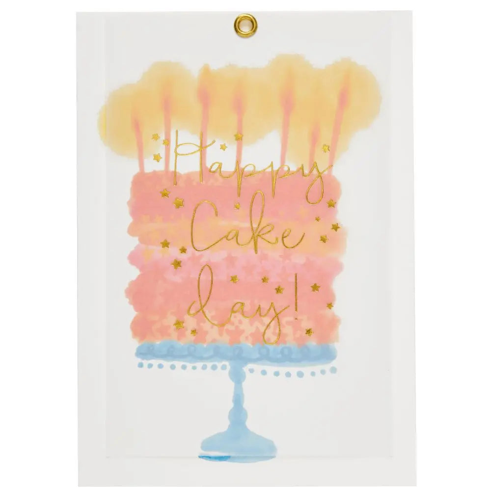 Cake Day With Vellum Birthday Card
