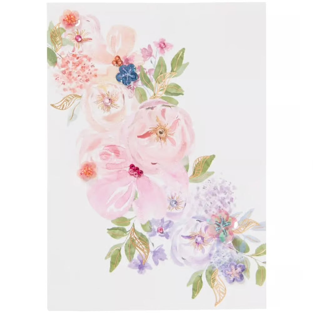 Cascading Florals Blank Card
