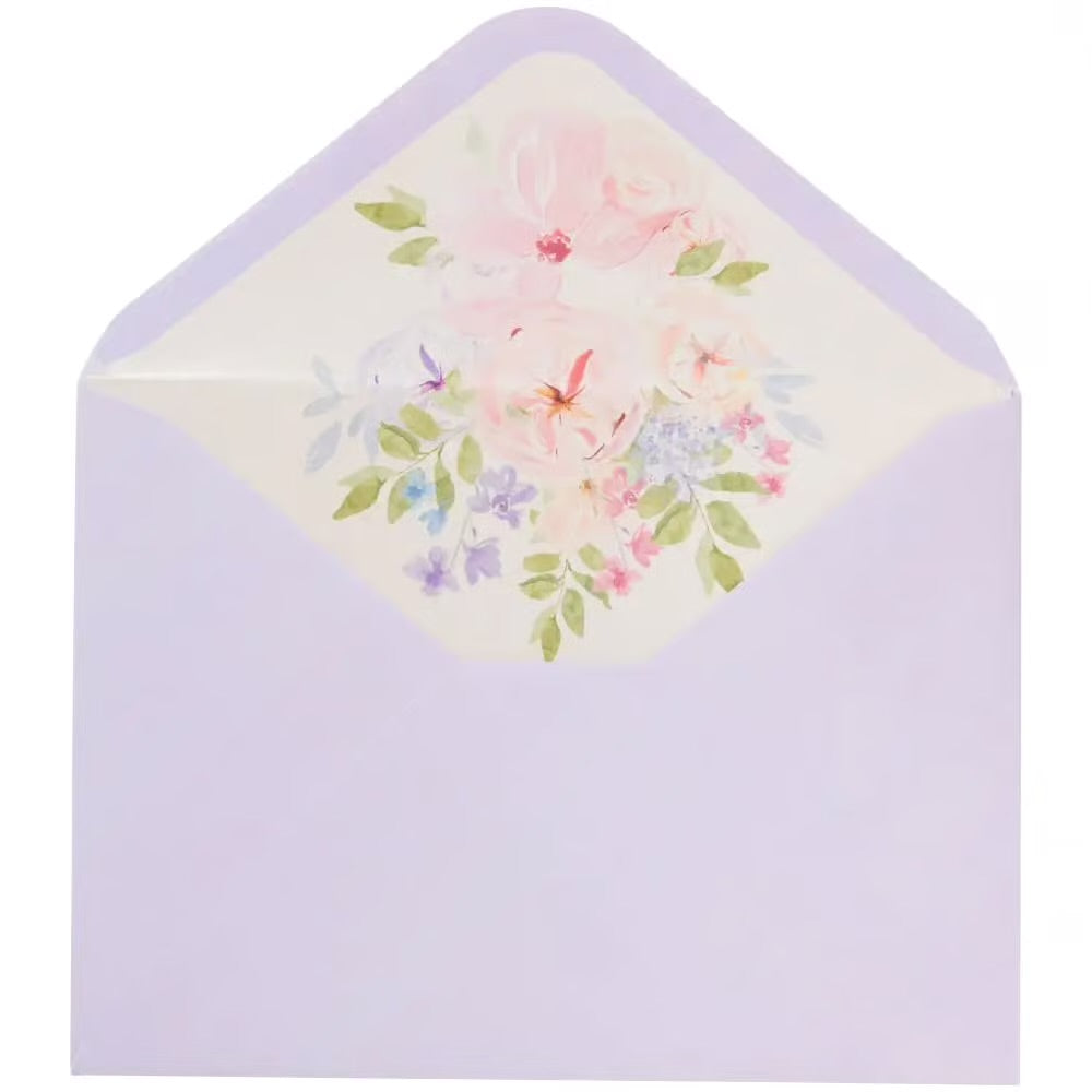 Cascading Florals Blank Card