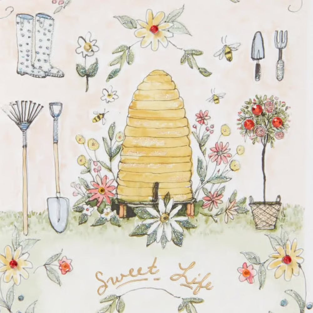 Beehive Garden Blank Card