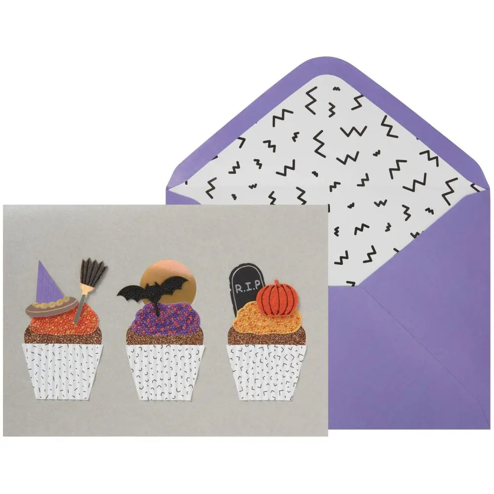 Spooky Cupcakes Halloween Card