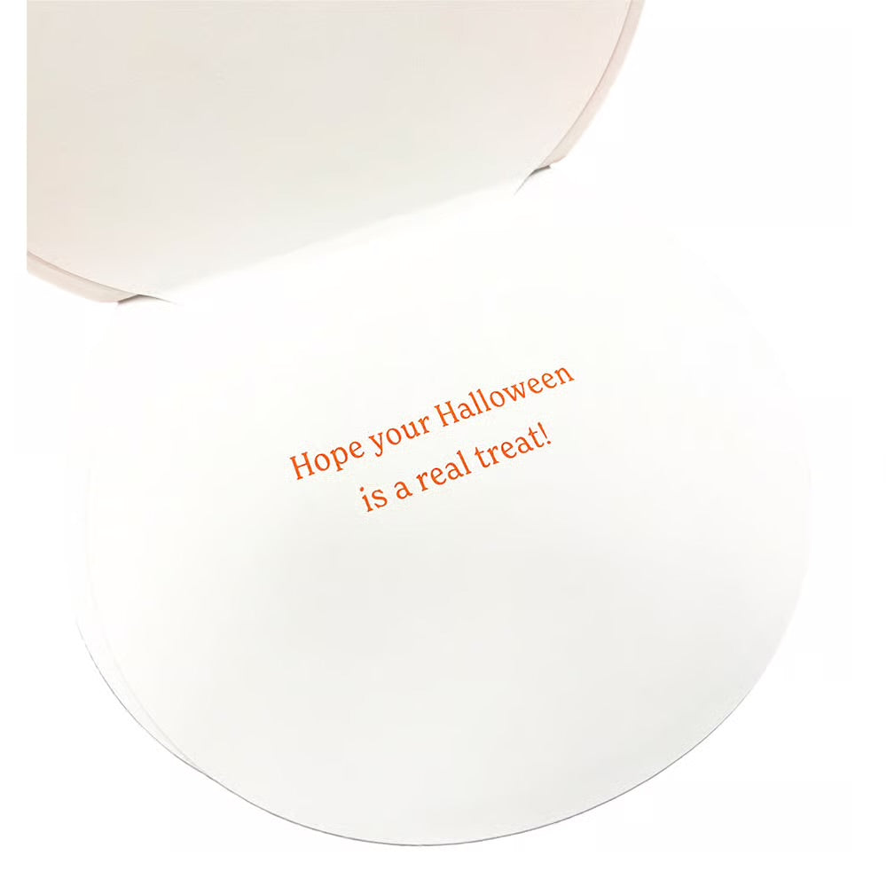 Die Cut Candy Pumpkin Halloween Card