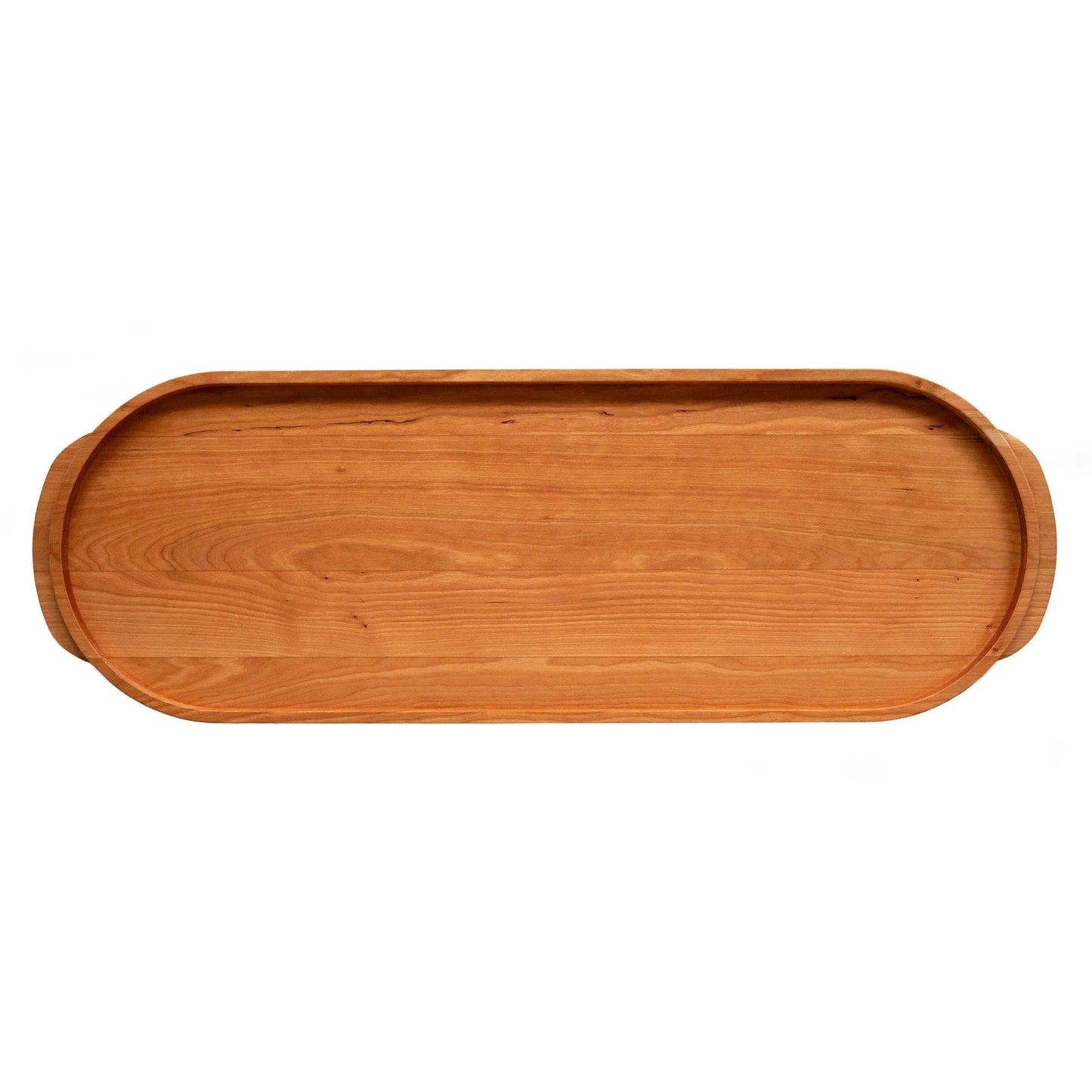 Cherry Oval Wooden Buffet Serving Tray