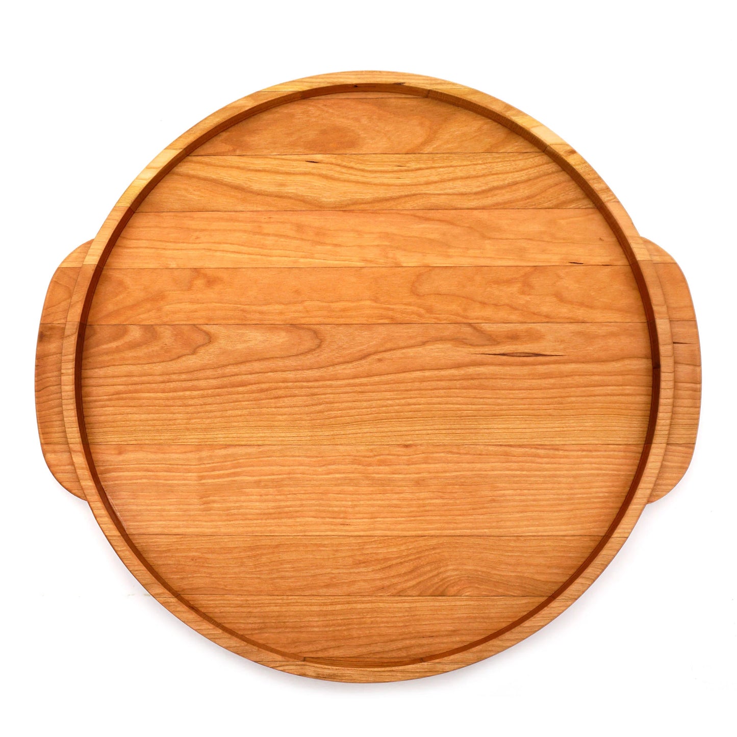 Cherry Round Wooden Serving Tray