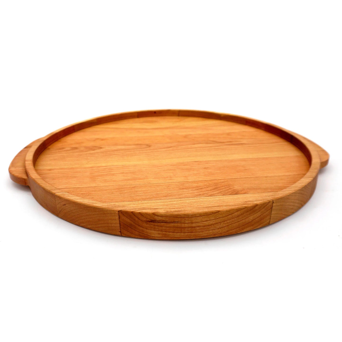 Cherry Round Wooden Serving Tray