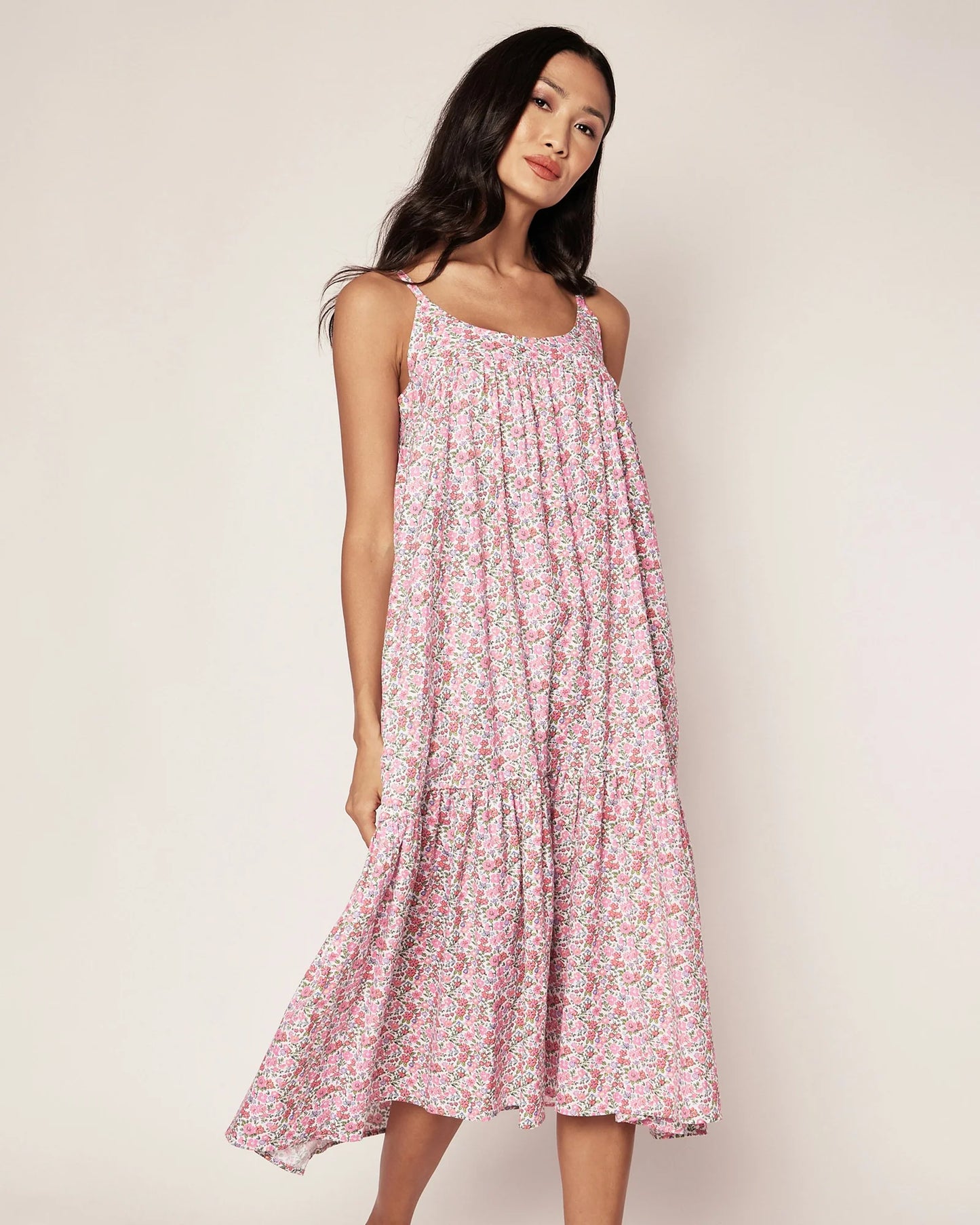 Women's Twill Chloe Nightgown in Fleurs de Rose