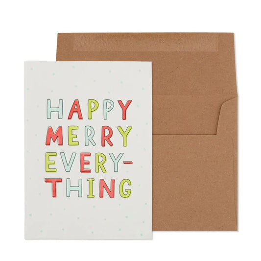 Happy Merry Everything Christmas Card