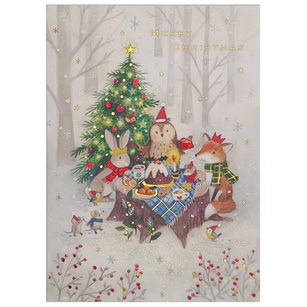 Woodland Christmas Feast Boxed Christmas Cards