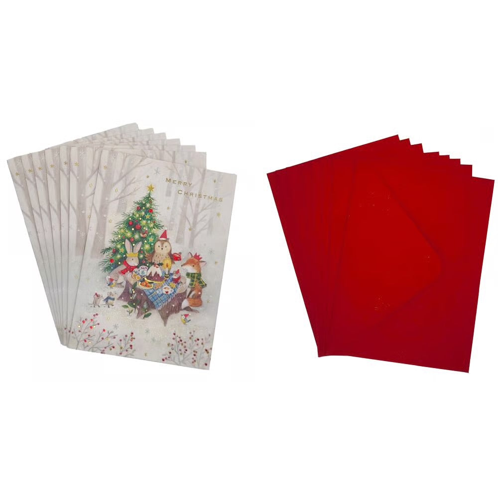 Woodland Christmas Feast Boxed Christmas Cards