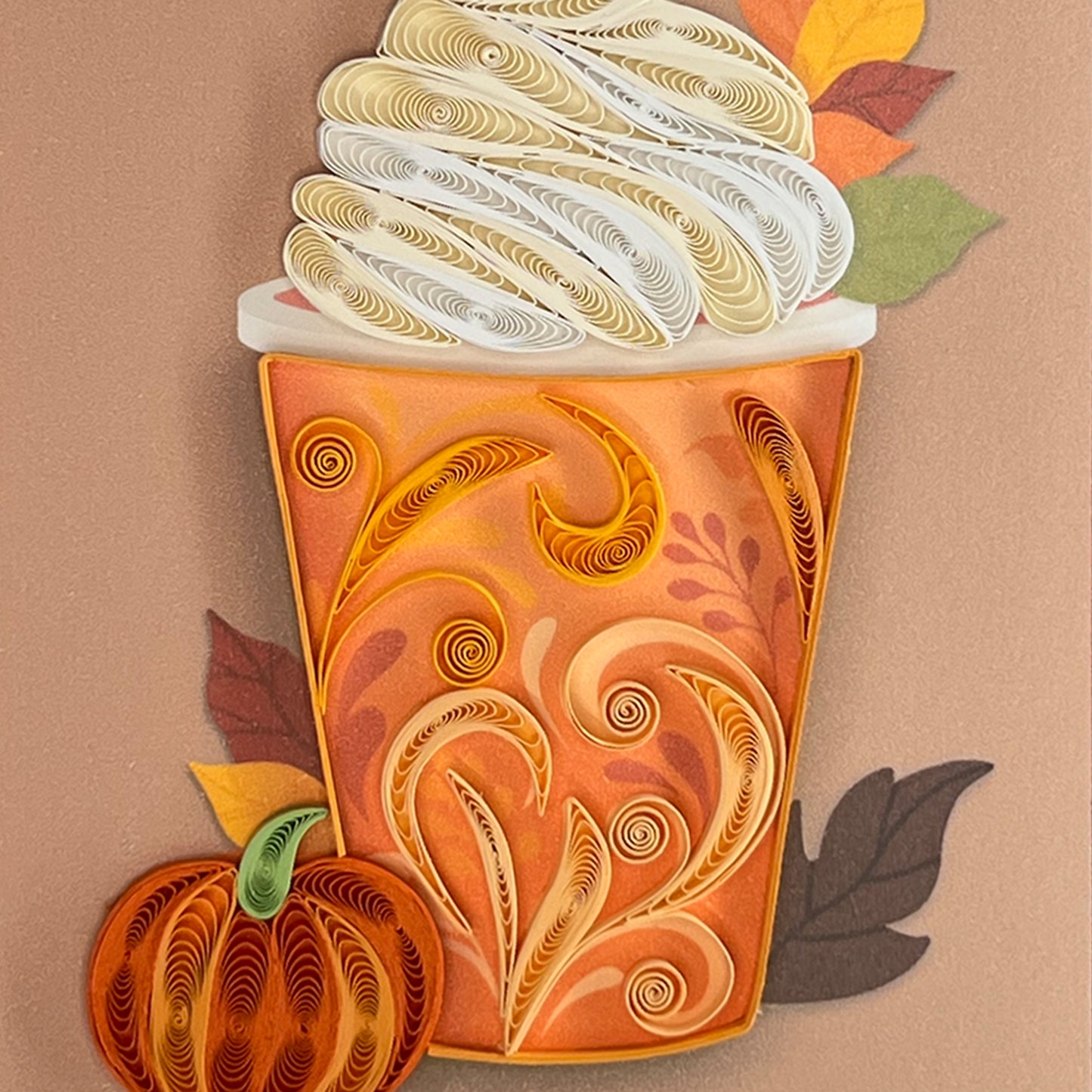 Pumpkin Spice Latte Thanksgiving Card