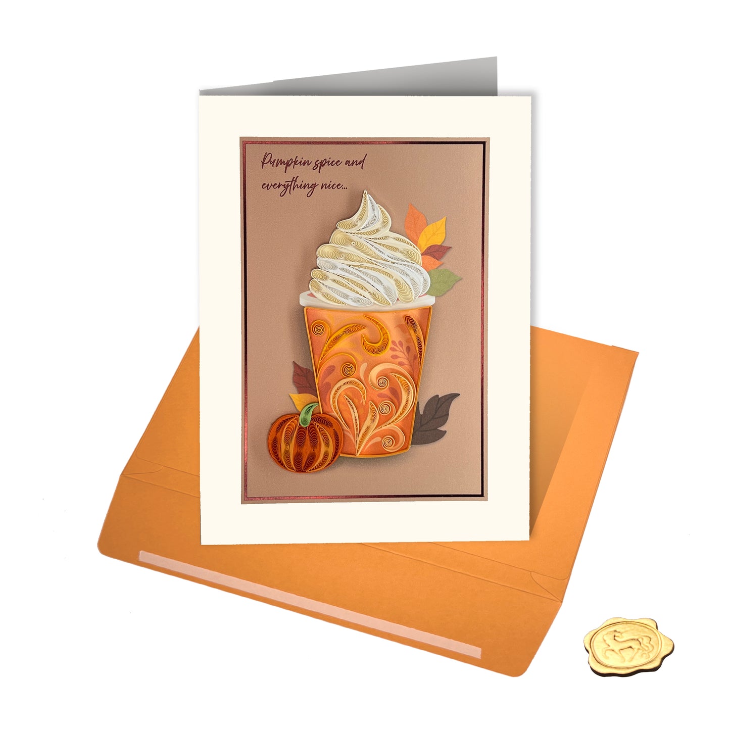 Pumpkin Spice Latte Thanksgiving Card