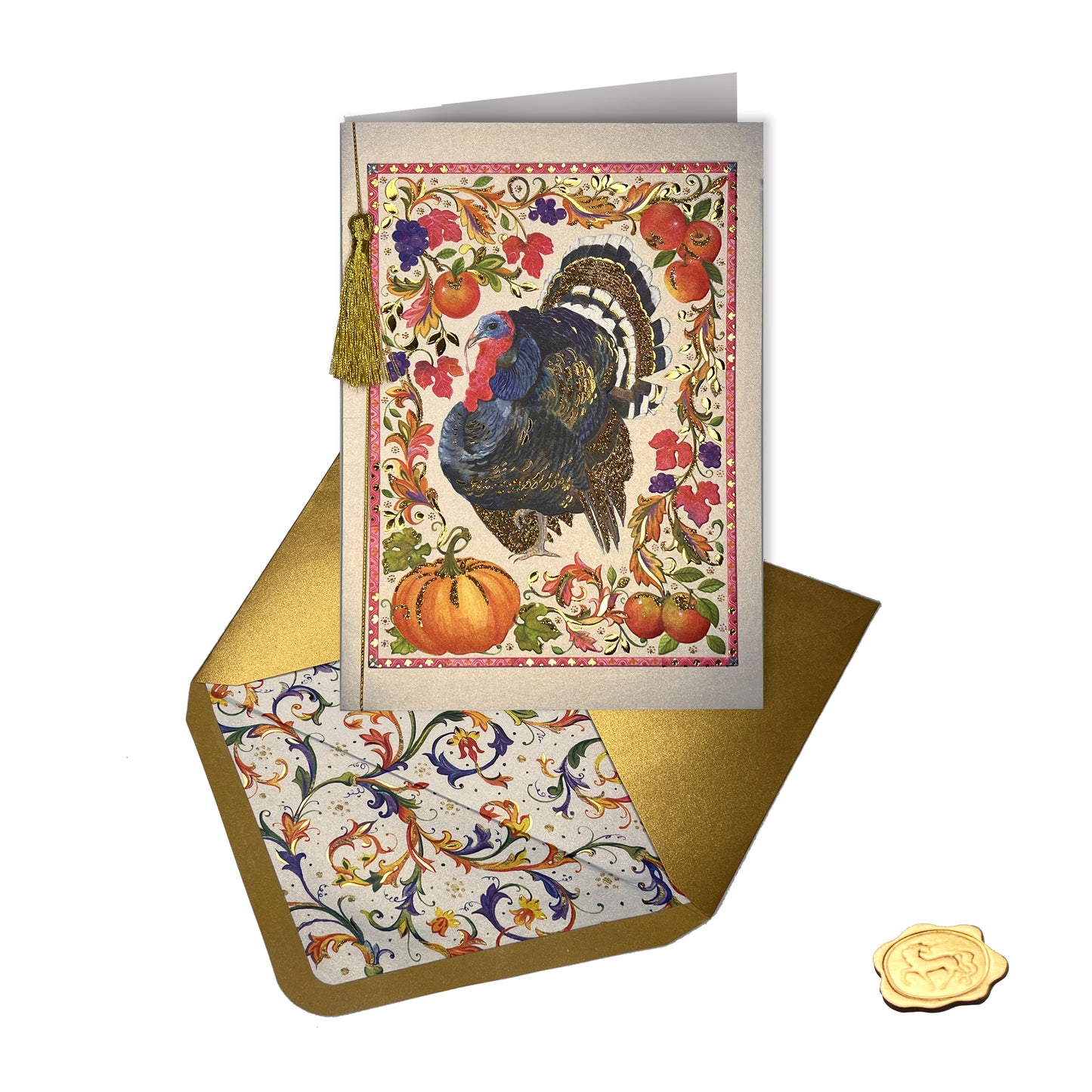 Elegant Turkey Thanksgiving Card