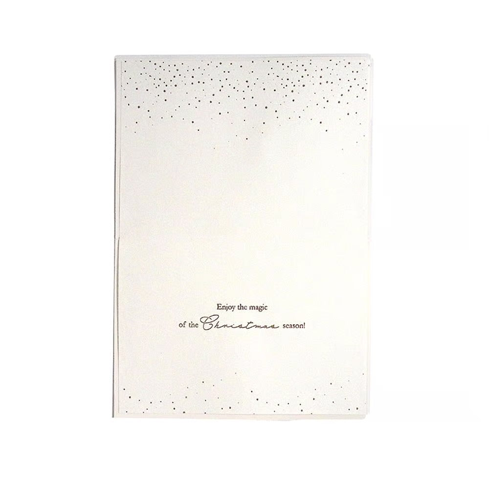 Santa Silhouette Snowy Scene Boxed Christmas Cards