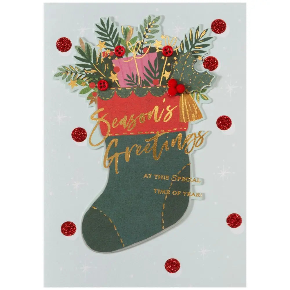 Christmas Stocking 8Ct Boxed Christmas Cards