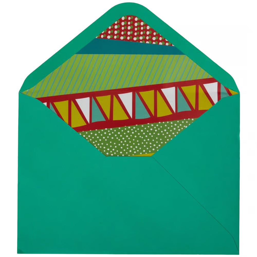 Llama In Xmas Togs Christmas Card