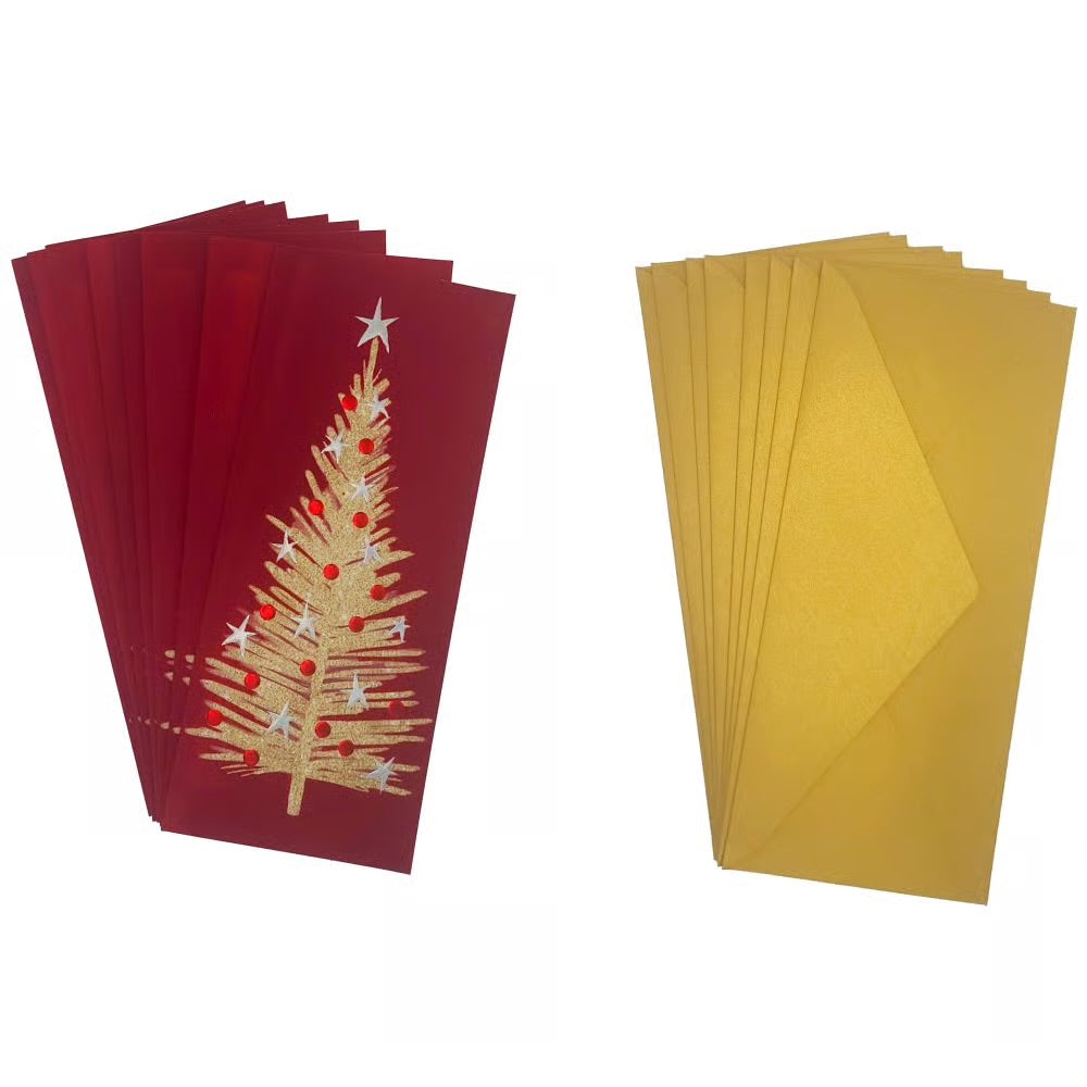 Sketchy Tree Boxed Christmas Cards