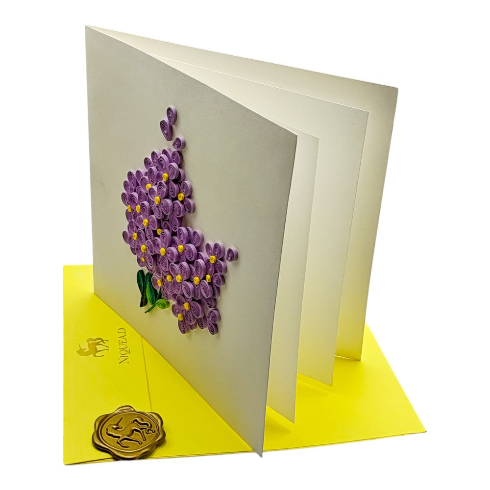Quilled Purple Bouquet Mother's Day Card