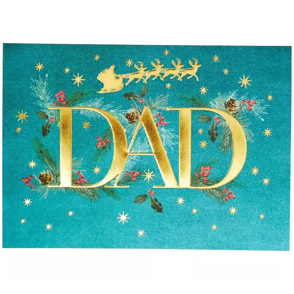 Elegant Dad Type Christmas Card