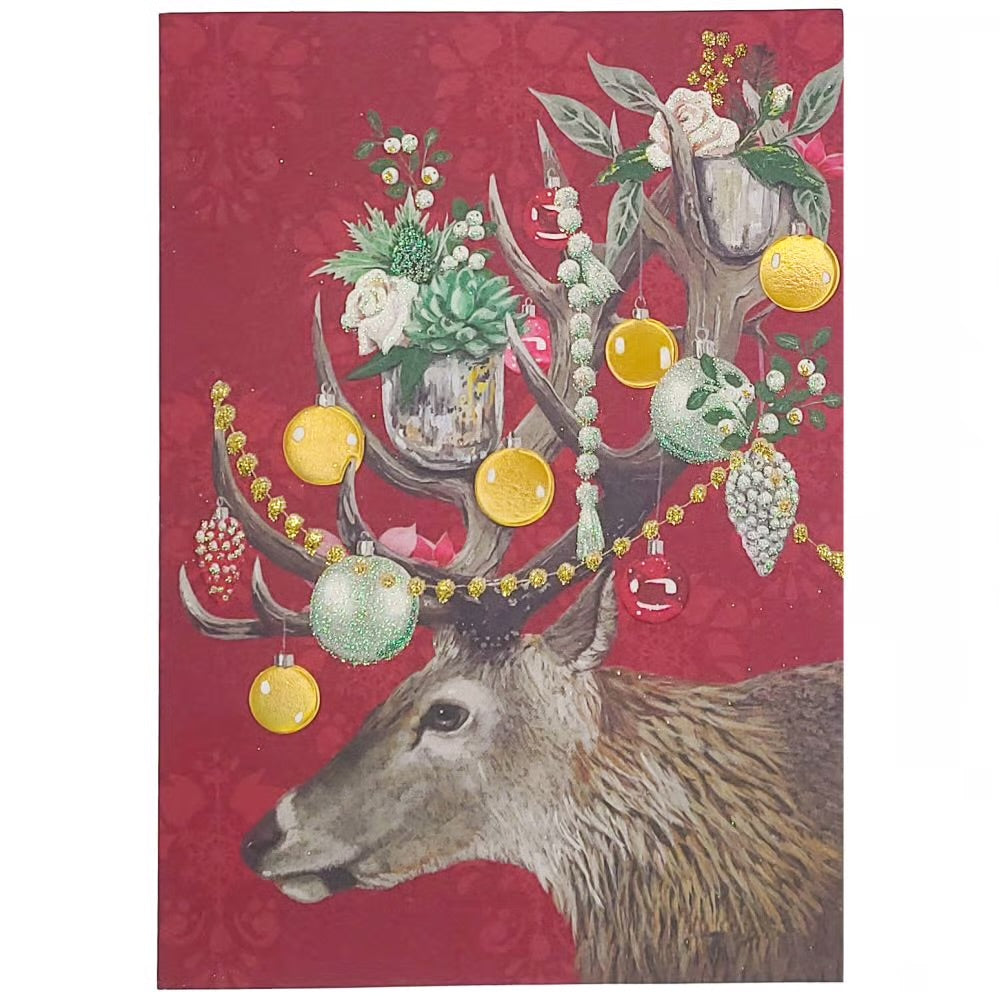Elegant Reindeer Boxed Christmas Cards