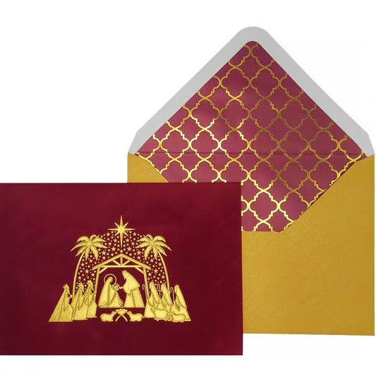 Nativity Scene Christmas Card