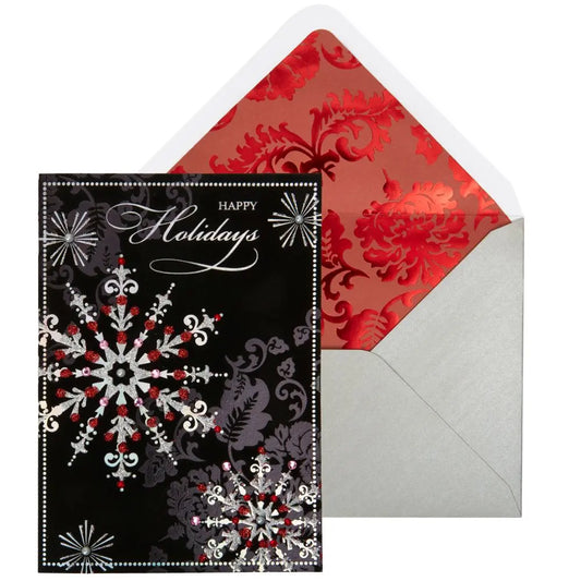Ornate Snowflakes Christmas Card