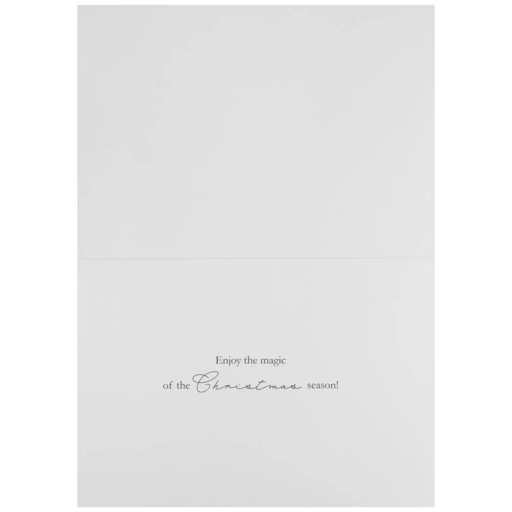 Santa Silhouette Ovr Land 8Ct Boxed Christmas Cards